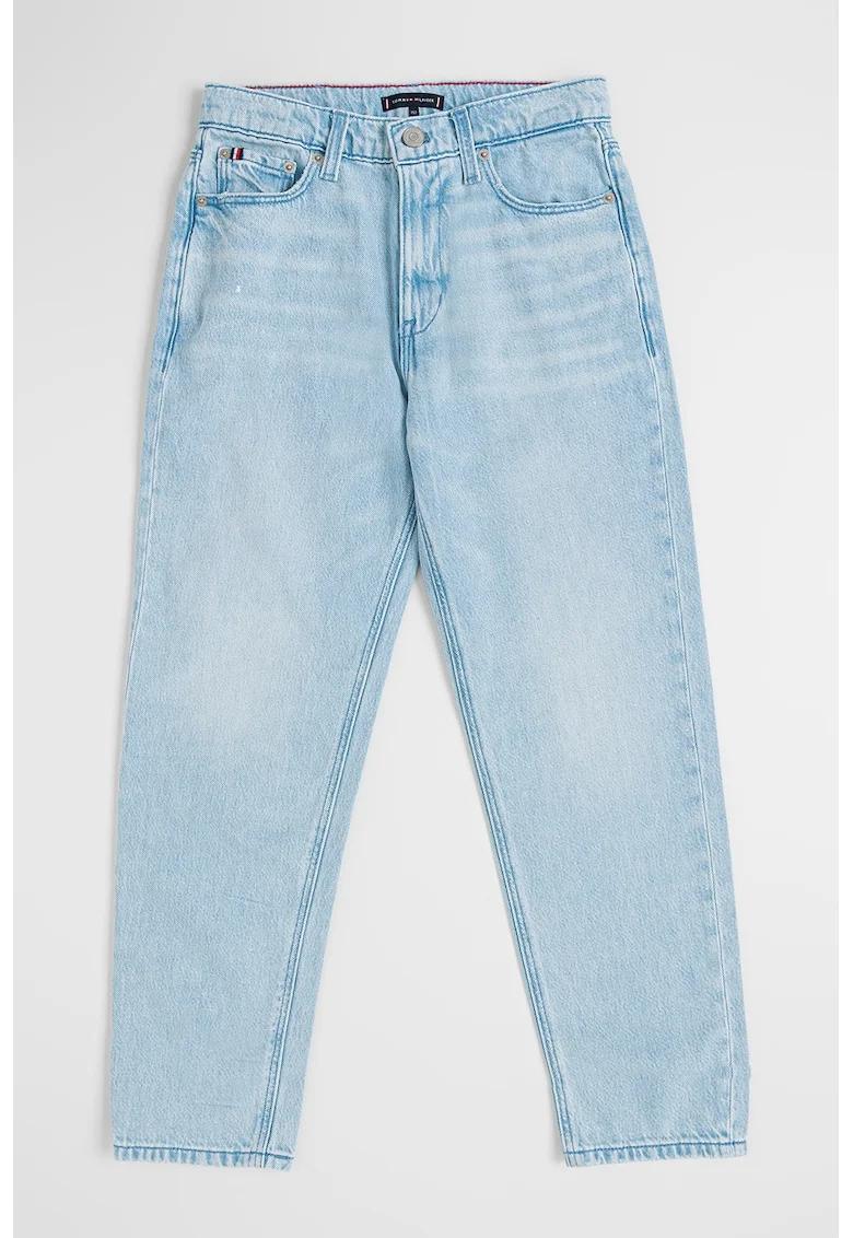 Blugi din denim cu talie inalta Archive, Albastru deschis melange