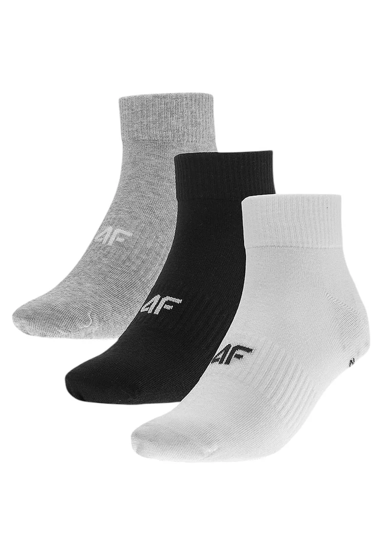 Set 3 perechi Sosete dwqfwq, Alb/Negru/Gri