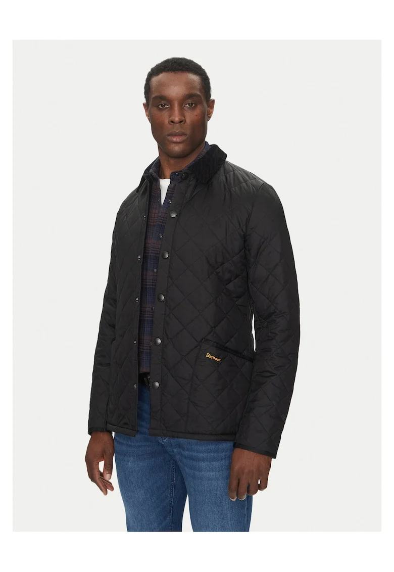 Geaca de tranzitie barbati,  neagra, poliamida, Negru