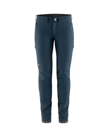 Pantaloni trekking dama Fjällräven Bergtagen Stretch, Bleumarin
