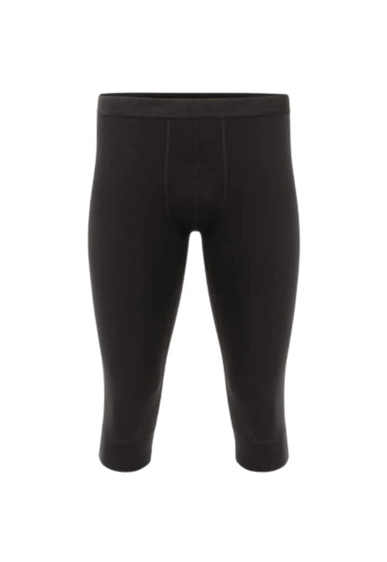 Pantaloni merino barbati  WarmWool 3/4 FW 2020, Negru