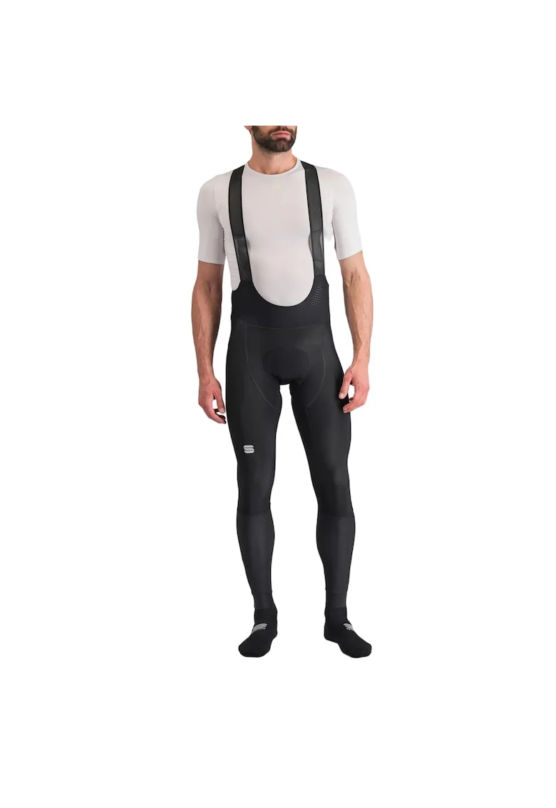 Pantaloni ciclism cu bretele barbati  Total Comfort, Negru
