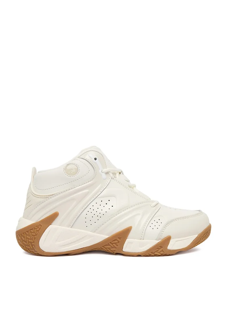 Pantofi sport dama,  adidasi ecru, piele naturala