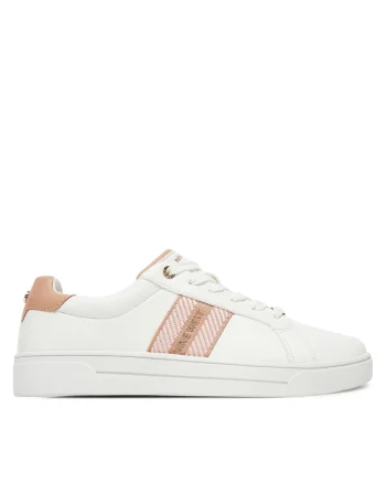 Pantofi sport dama,  alb, tesatura
