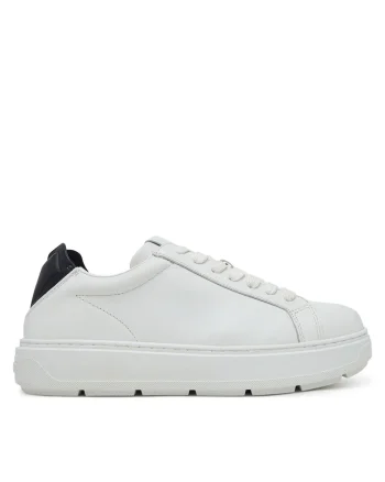 Pantofi sport dama,  sneakers, piele naturala, alb/negru