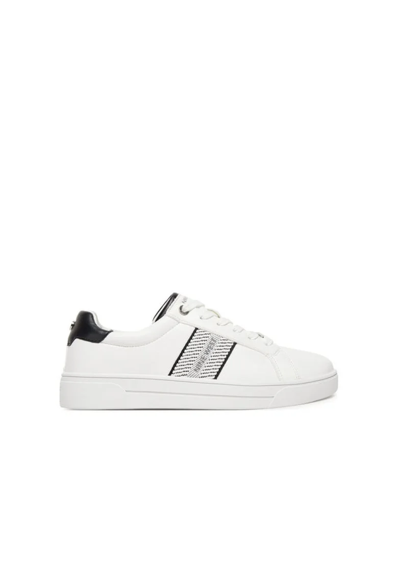 Pantofi sport dama  adidasi femeie, alb, tesatura,