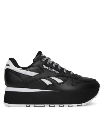 Pantofi sport dama,  CLASSIC LEATHER TRIP, negru, piele,