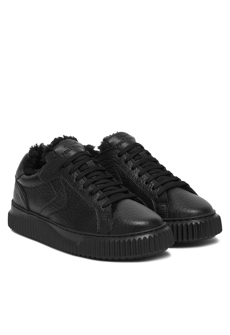 Pantofi  dama, negru, piele naturala, model Lipari Fur