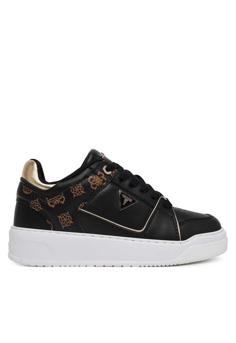 Pantofi dama,  FLTDEL FAL12, piele ecologica, negru,