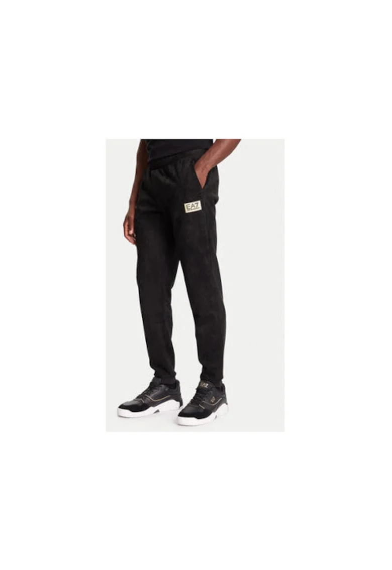 Pantaloni sport barbati, Emporio Armani  negru, poliester/elastan 212069, Negru