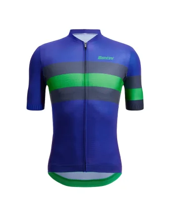 Tricou ciclism barbati  Eco Sleek Bengal, Verde/Albastru