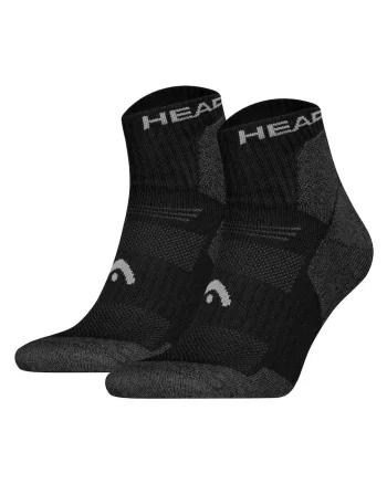 Set de 2 perechi de sosete scurte cu model unisex, pentru drumetii All Climates, Negru