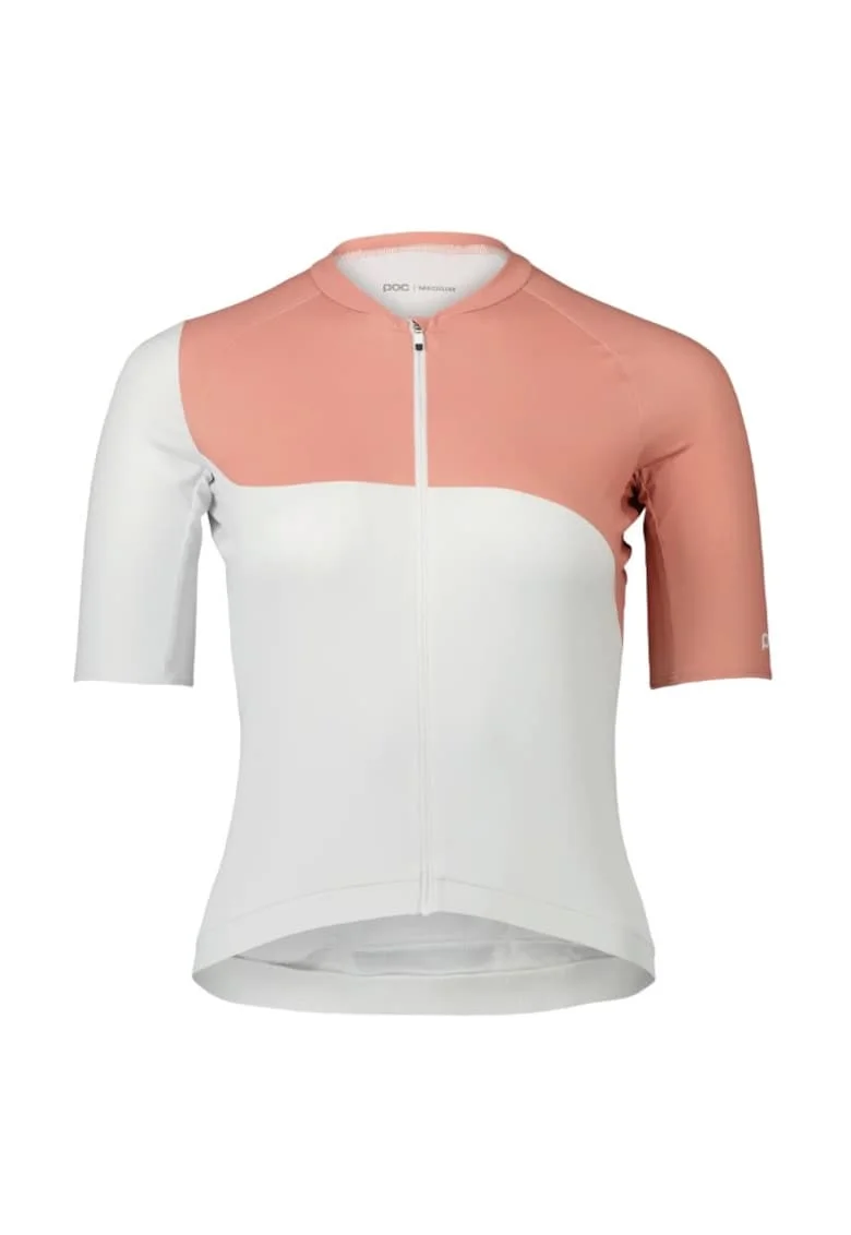 Tricou ciclism dama  Essential Road, Alb/Roz