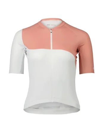 Tricou ciclism dama  Essential Road, Alb/Roz