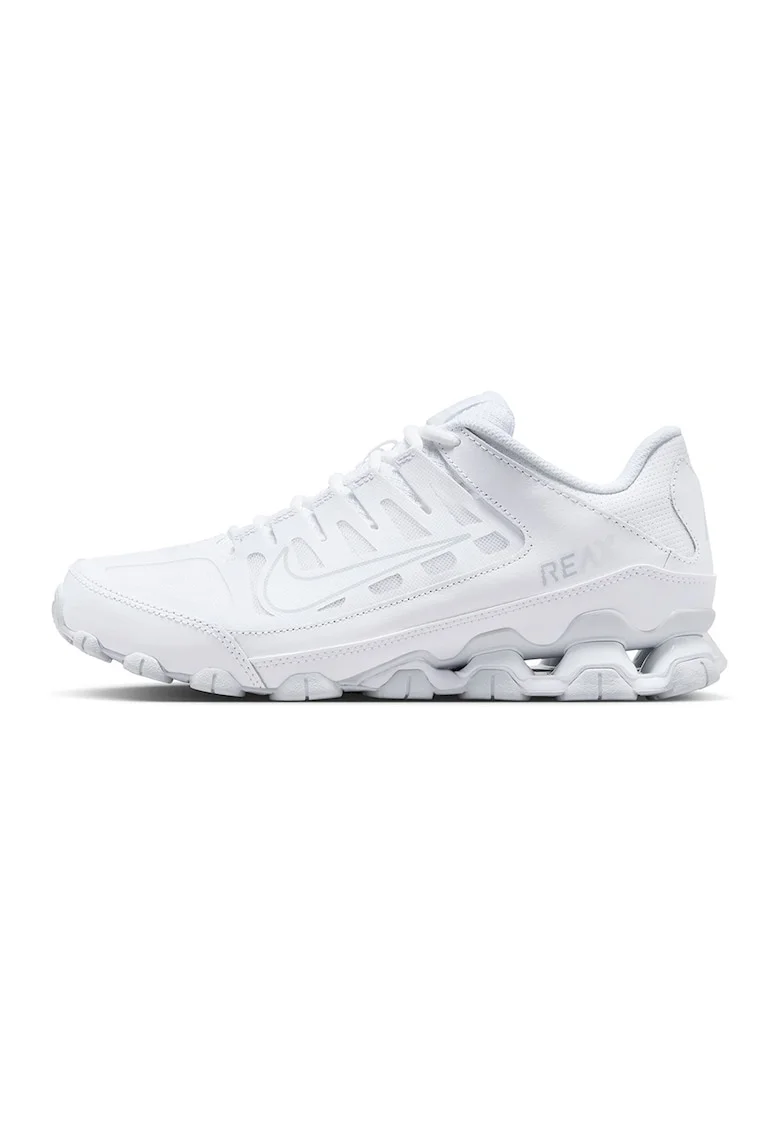Pantofi Reax 8 din piele si material textil pentru fitness, Alb optic