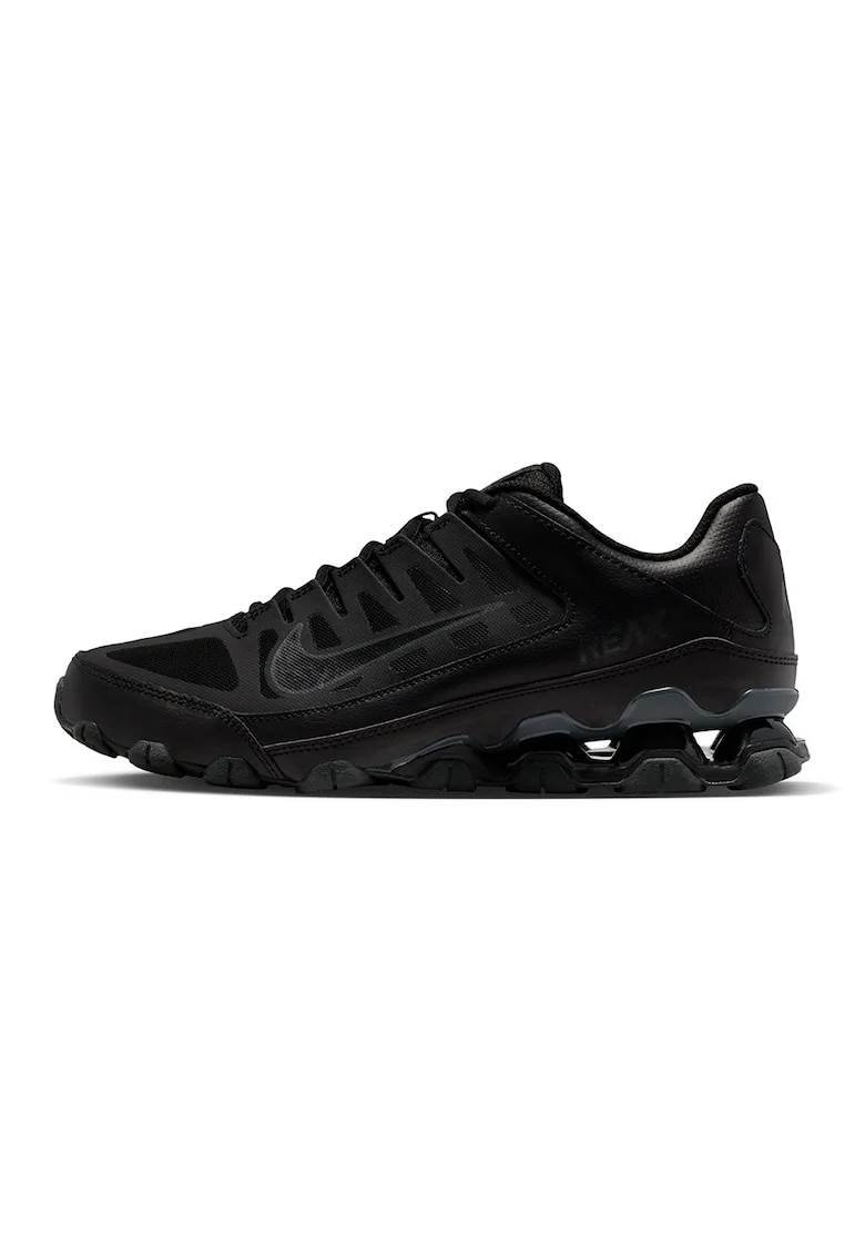 Pantofi Reax 8 din piele si material textil pentru fitness, Negru