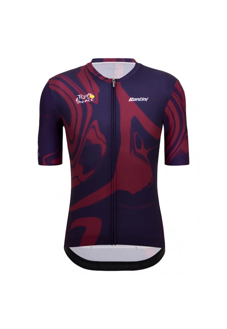 Tricou ciclism barbati  Bordeaux, Rosu/Albastru