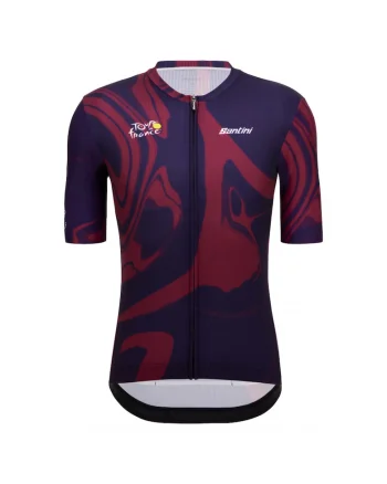 Tricou ciclism barbati  Bordeaux, Rosu/Albastru