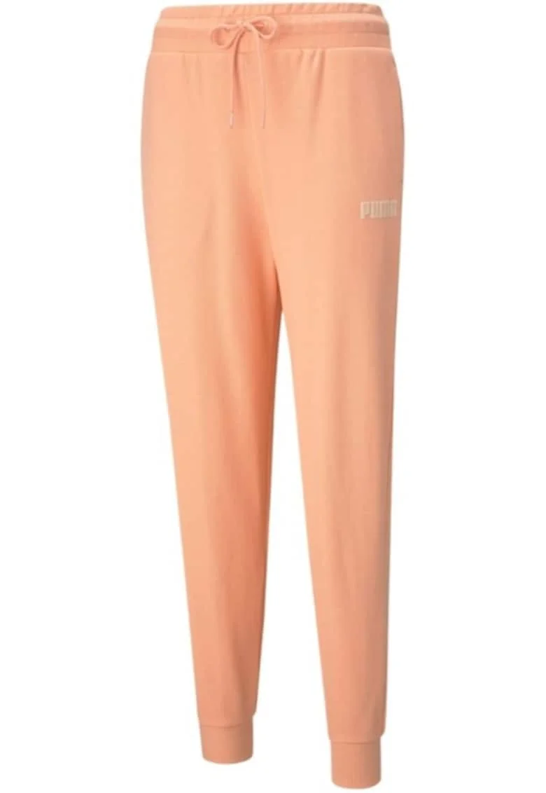 Pantaloni sport dama,  Bumbac/Poliester, Portocaliu,