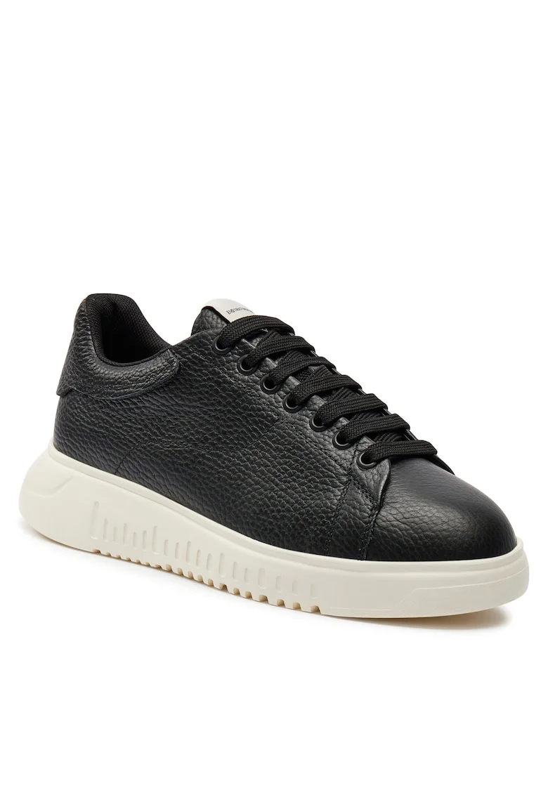 Pantofi sport dama,  sneakers, negru, piele ecologica