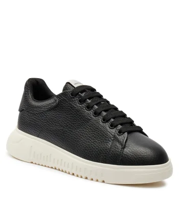 Pantofi sport dama,  sneakers, negru, piele ecologica