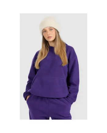 Hanorac sport  polar cu gluga, confortabil, violet, Violet/Mov
