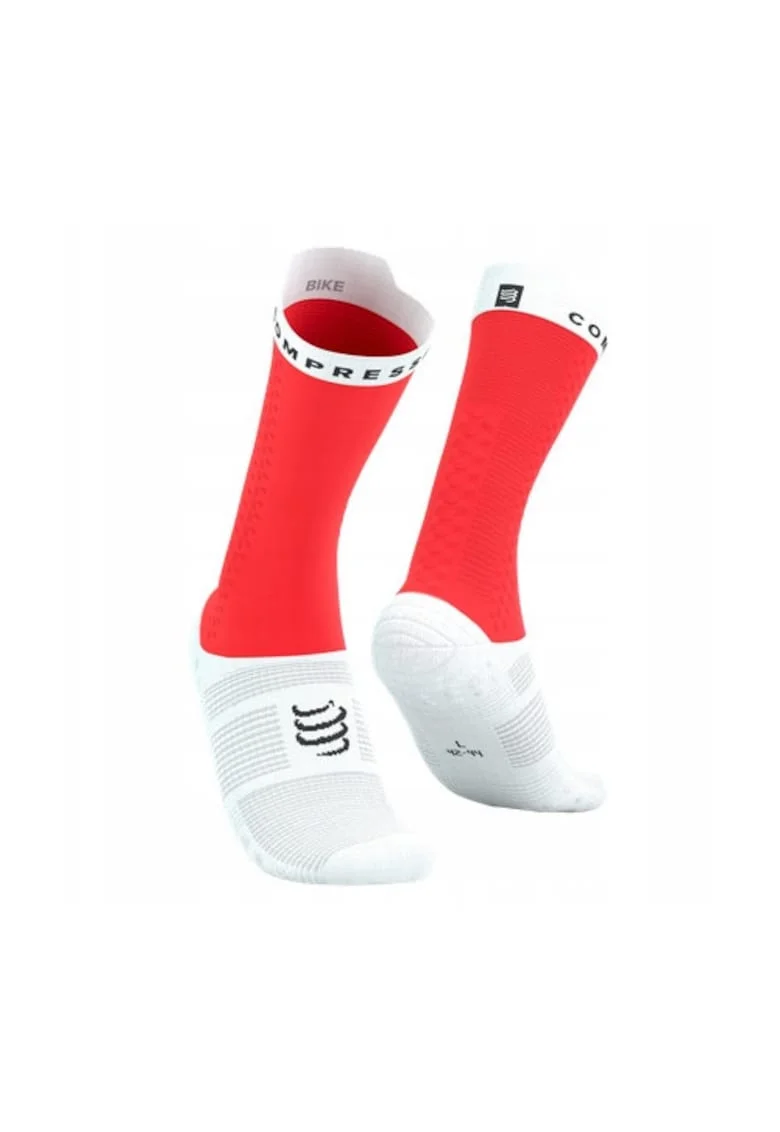 Sosete compresie ciclism  Pro Racing v4.0 Bike SS 2025, Rosu | Alb