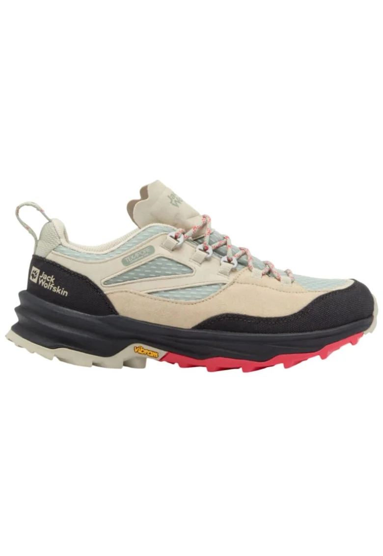 Pantofi trekking dama  Cyrox Texapore Low SS 2025-Verde, Negru/Verde menta