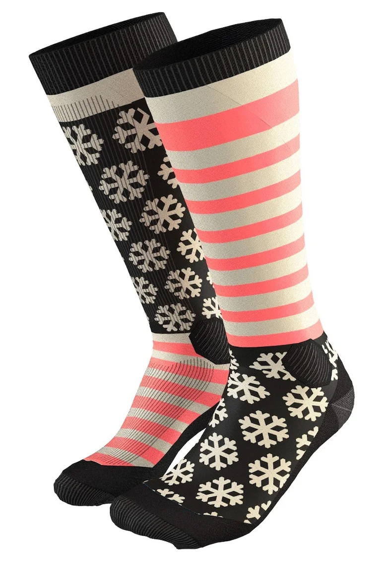 Sosete schi  FT Graphic, Negru/Roz