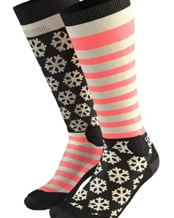 Sosete schi  FT Graphic, Negru/Roz