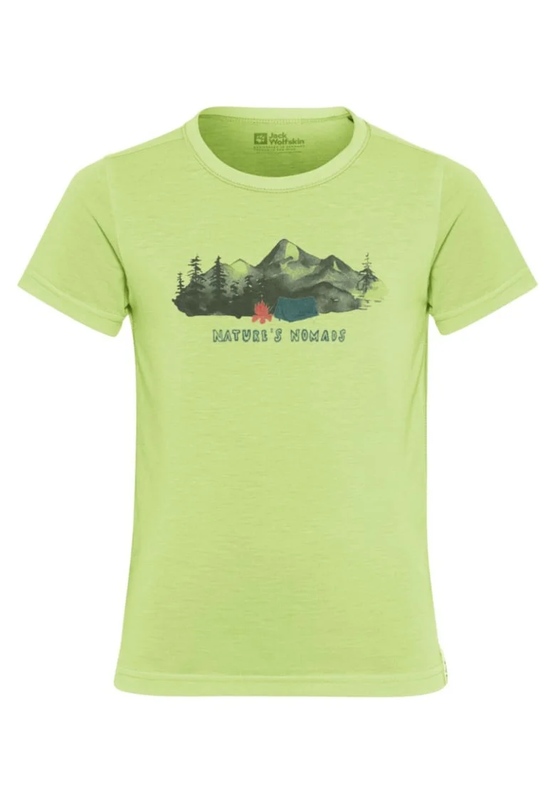 Tricou copii  Hiking Graphic SSwqfwqffwq, Verde lime
