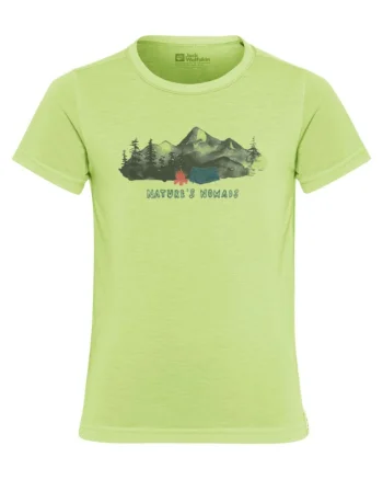 Tricou copii  Hiking Graphic SSwqfwqffwq, Verde lime