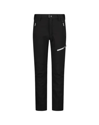 Pantaloni trekking copii  impermeabili, 116 cm, negru