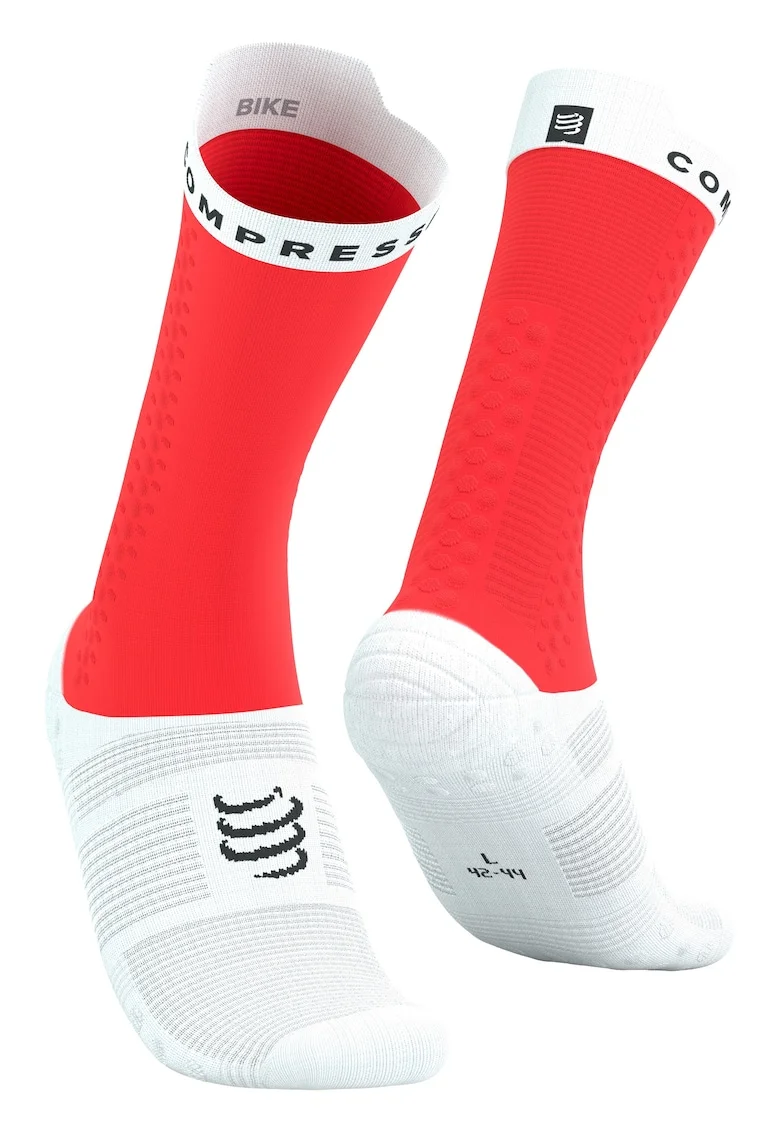 Sosete compresie ciclism  Pro Racing v4.0 Bike SS 2025, Rosu/Alb