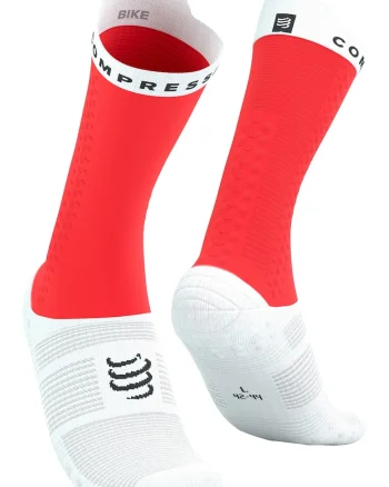 Sosete compresie ciclism  Pro Racing v4.0 Bike SS 2025, Rosu/Alb