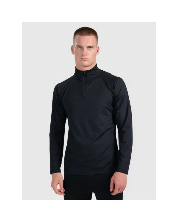 Bluza sport barbati  termica, neagra, poliester, Negru