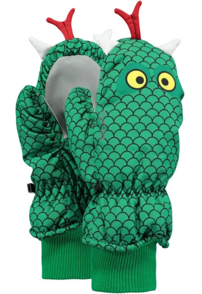 Manusi  Nylon Mitts 3D, Verde, 2-3 ani