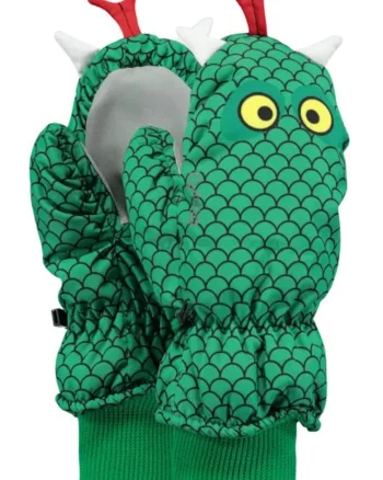 Manusi  Nylon Mitts 3D, Verde, 2-3 ani