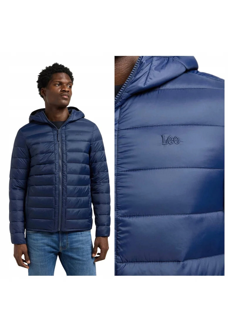 Geaca Barbati,  Puffer Jacket, S INTL, Albastru, Regular Fit, Poliamida, Design Clasic Casual, Ideal Pentru Uz Zilnic, Caldura si Confortabila