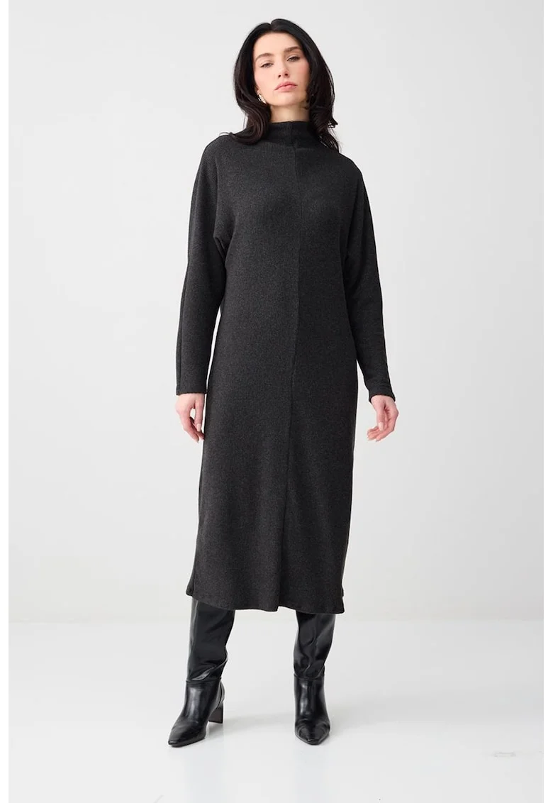Rochie-pulover midi, Gri antracit