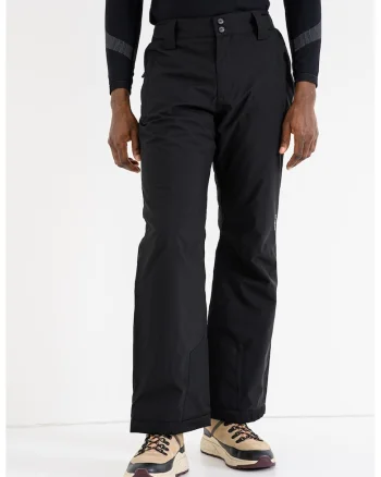 Pantaloni cu talie medie pentru schi, Negru