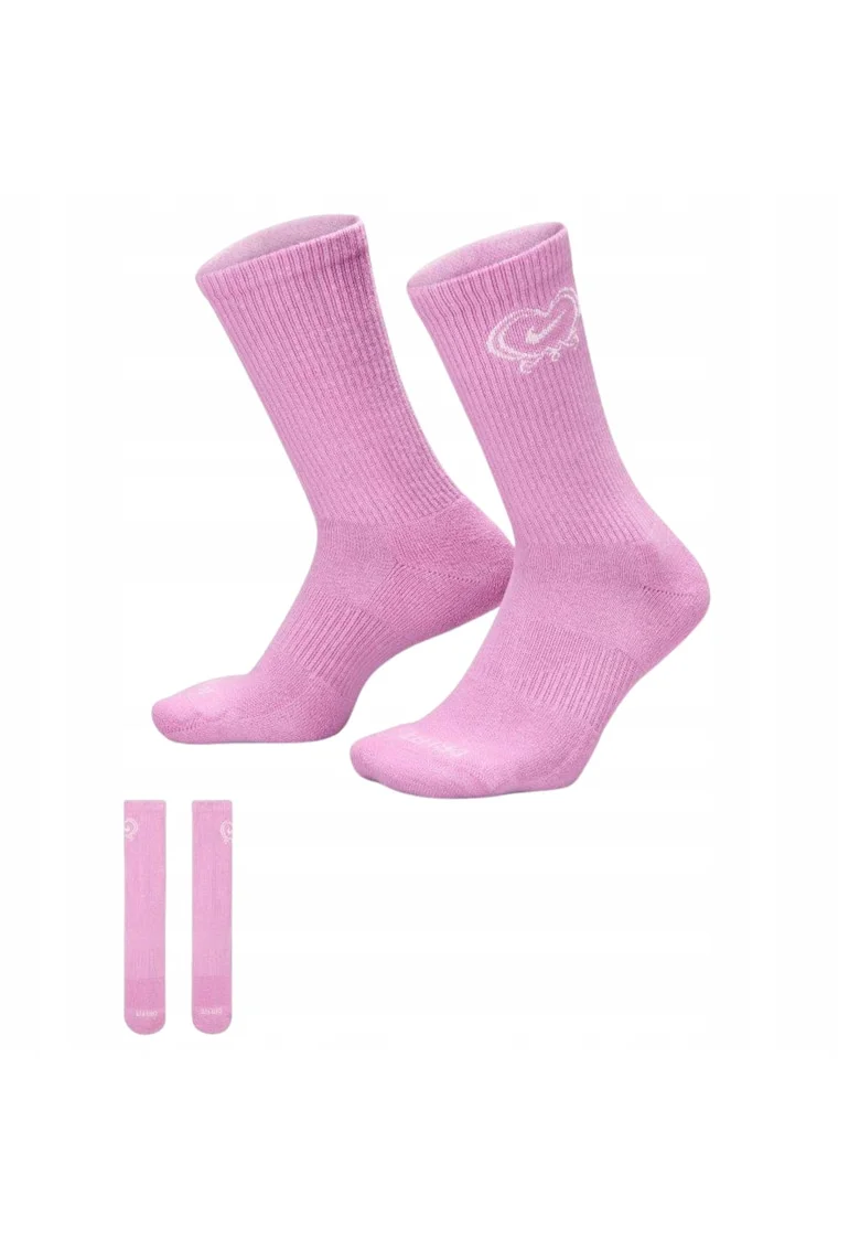 Sosete Sport  Everyday IH8626 503 Marime 42 46 Roz Tehnologie Dri Fit Ce Indeparteaza Umezeala Tricot Moale Din Bumbac Inalt Material Extrem De Respirabil Pentru Confort Sporit Ajustare Elastica Pe Forma Piciorului