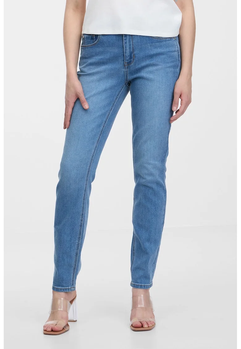 Blugi slim fit, Albastru cobalt