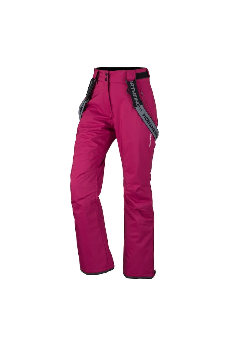 Women's comfortable ski pants 10K/10K BRYLEE, Rosu