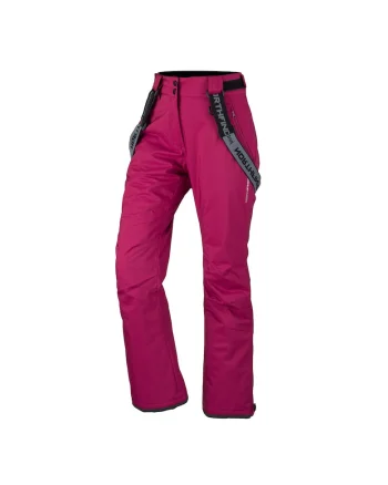 Women's comfortable ski pants 10K/10K BRYLEE, Rosu