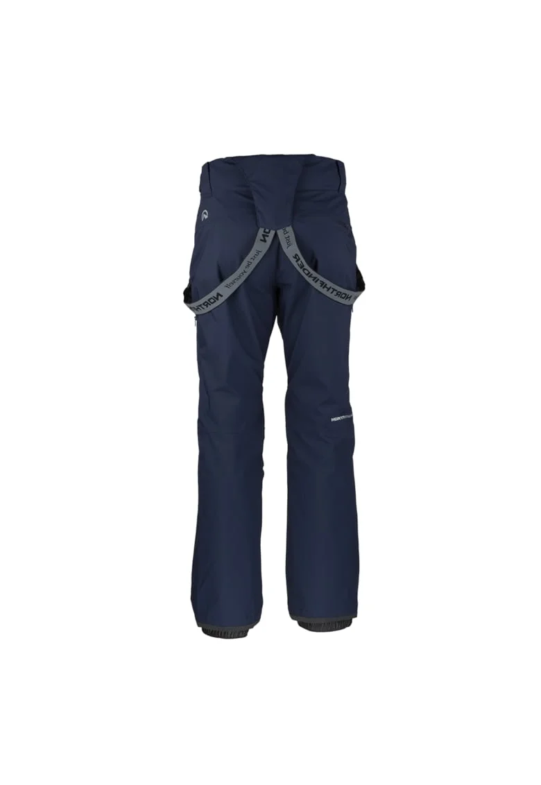 Men's ski pants with braces ISHAAN, Bleumarin