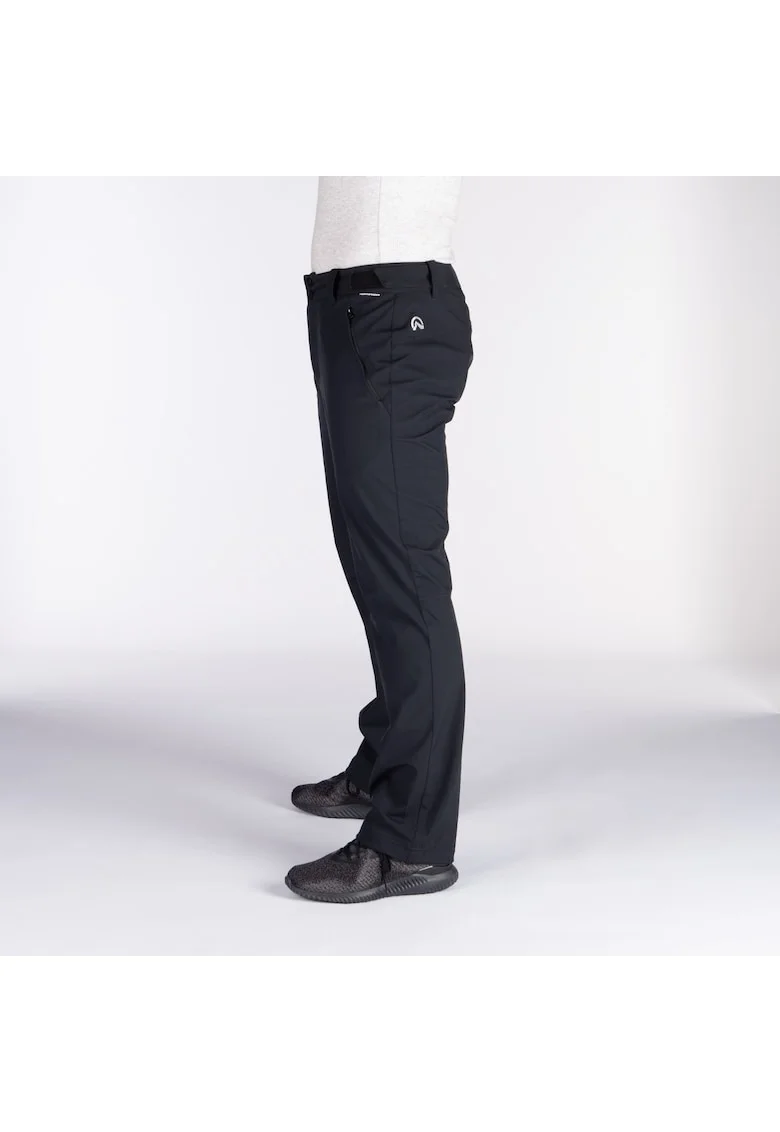 Men's softshell ski pants GINEMON, Negru