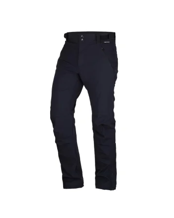 Men's stretch softshell hiking pants 3L MADISYN, Negru
