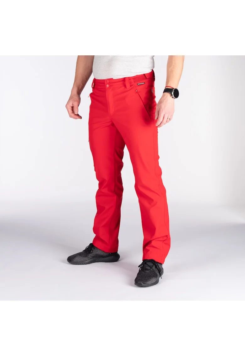 Men's softshell ski pants GINEMON, Rosu