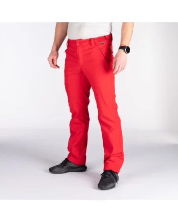 Men's softshell ski pants GINEMON, Rosu